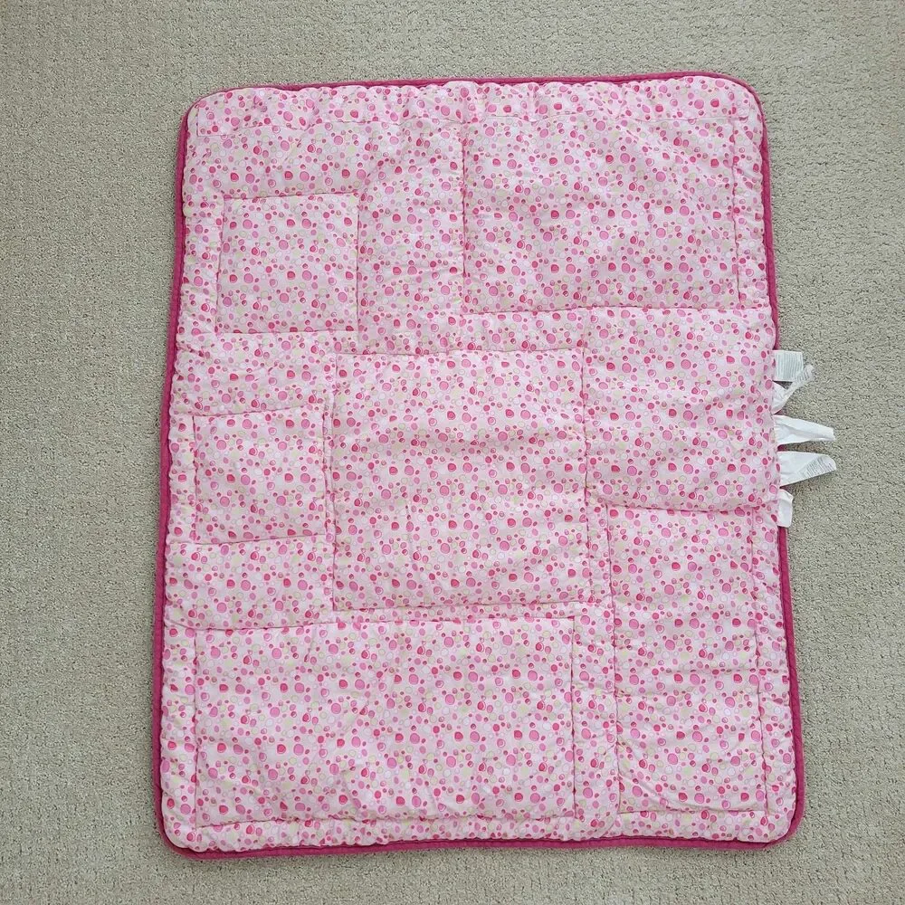 Y2K Lambs & Ivy Comforter Quilt Blanket Flower Butterfly Baby Patchwork Girls